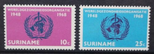 Suriname 1965 Jahr der internationalen Zusammenarbeit. 2er Set Neuwertig mit SG549/550. - Bild 1 von 1