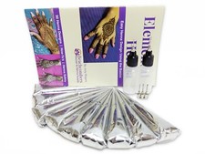 Natural Henna Party Pack Mehndi Tattoo Paste Body Art Kit Cones Bottles Book