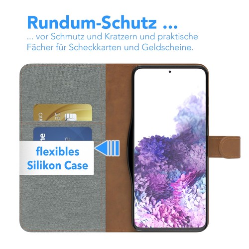 EAZY CASE do Samsung Galaxy S20 Plus / 5G Pokrowiec Etui na telefon Jeansy Futerał ochronny - Zdjęcie 3 z 13