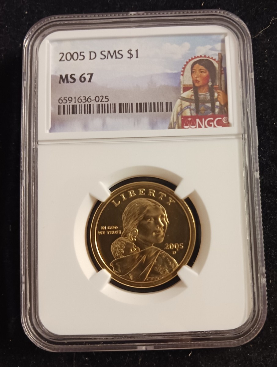2005 (D) SMS NGC MS 67 Sacagawea Dollar Coin | eBay