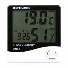Hydroponics Digital Thermometer Hygrometer Temperature Grow Indoor
