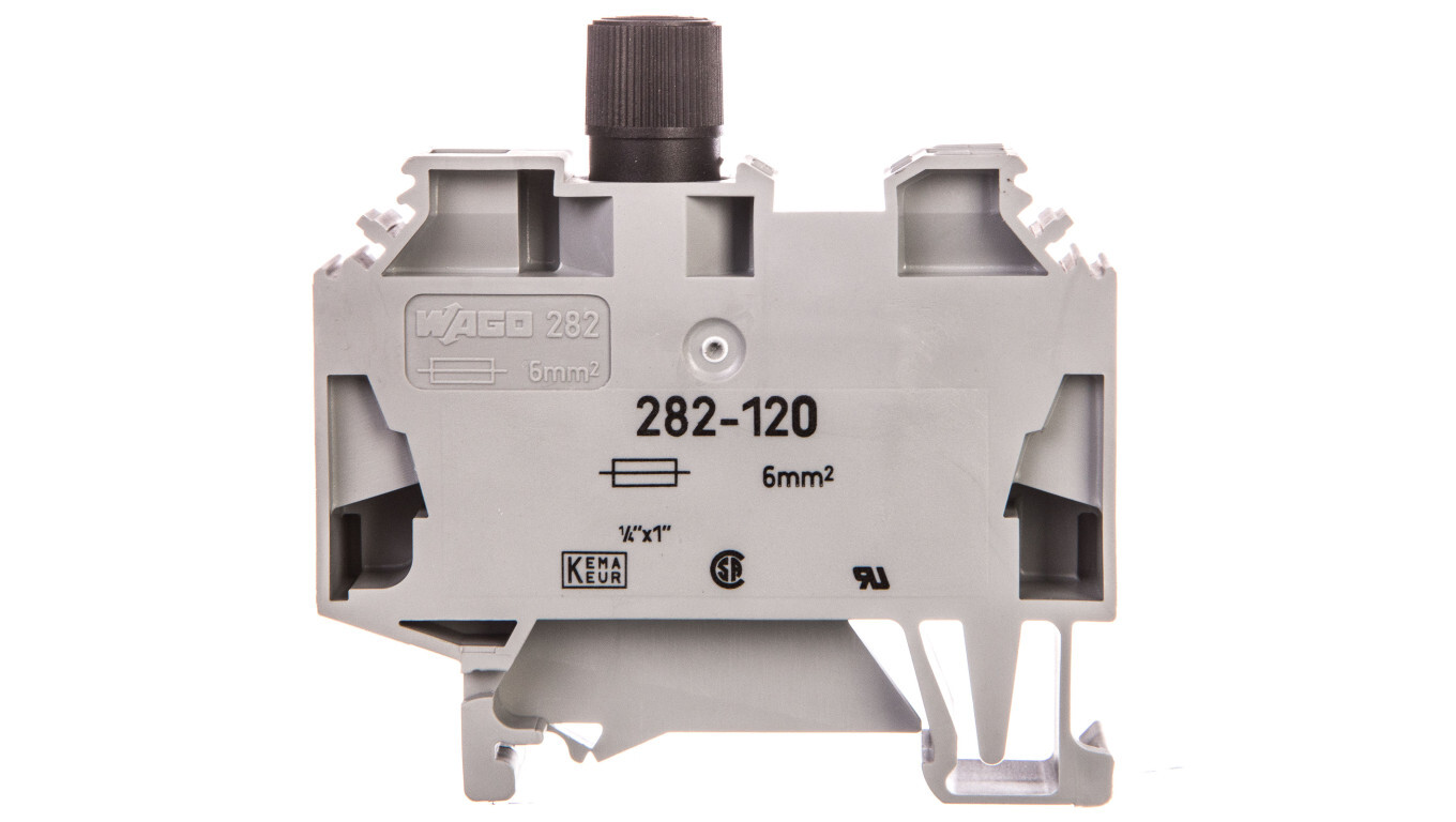 Fuse terminal block 6mm2 gray 282-120 /T2UK