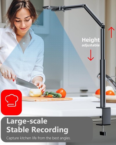 Articulating Phone Stand for Desktop - Best Design-Heavy Duty (BLK) New in Box - Picture 5 of 8