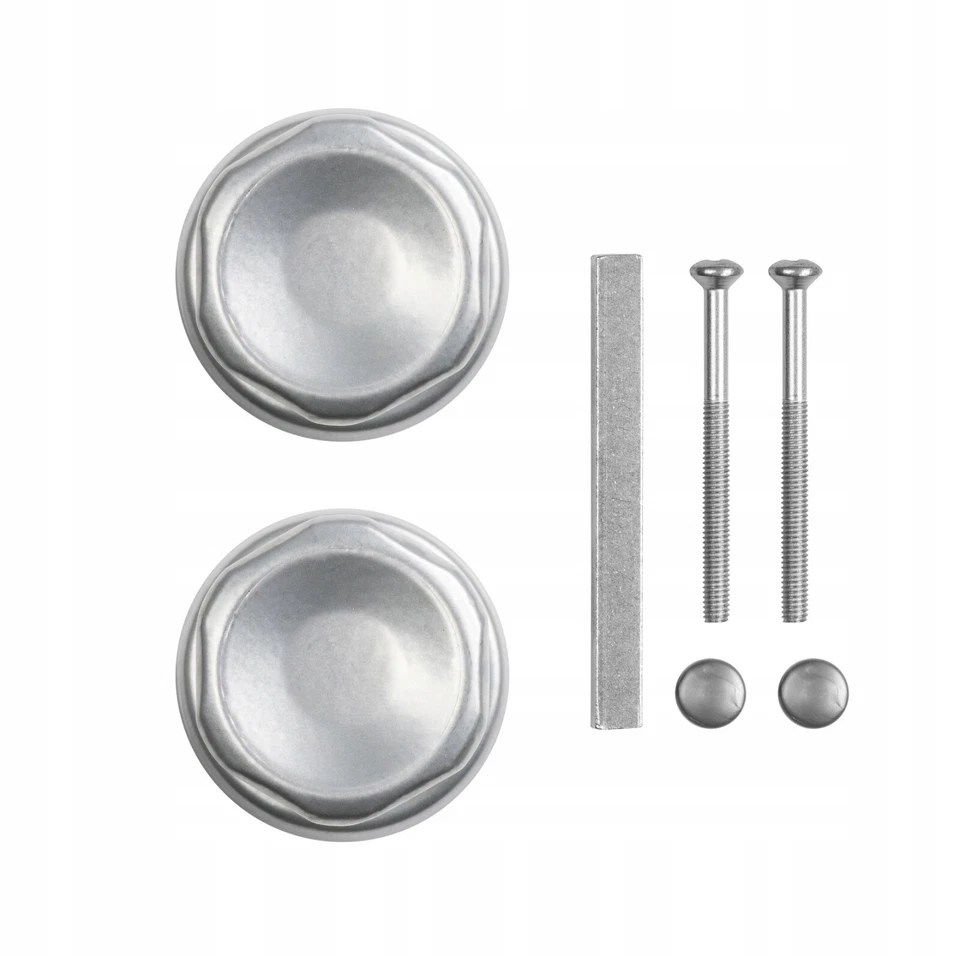 Türknopf Türknauf Rosette Türbeschläge Türdrücker DREHBAR Grau - Bild 2 von 2