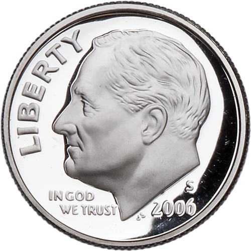 2006 S Roosevelt 90% Silver Dime DCAM GEM PROOF