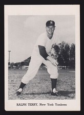 1958-65 JAY PUBLISHING Ralph Terry  YANKEES  5x7  PICTURE PACK PHOTO  VG-EX  A