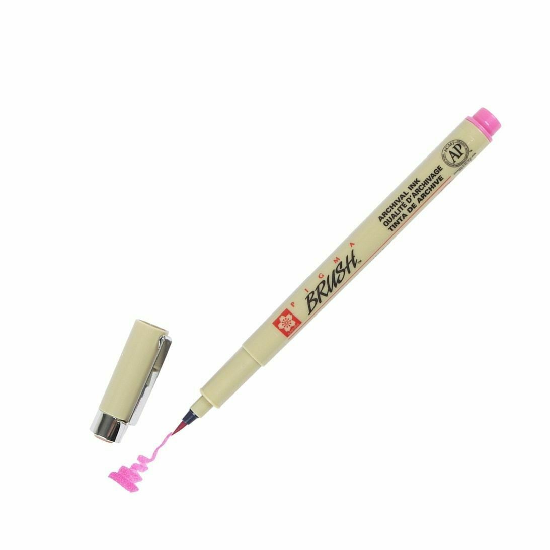 XSDK-BR-21 Sakura Pigma Brush Marker Pen, Rose Ink, Pack of 