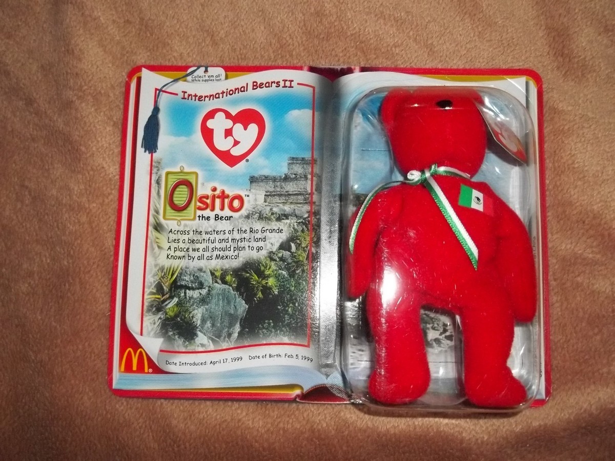 Ty Beanie Baby International Bears II Rare Osito Bear Brand New