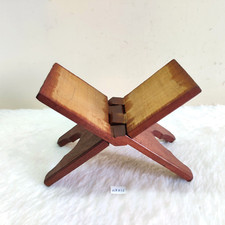 1940s Vintage Handmade Holy Book Keeping Folding Stand Wooden Collectible WD236