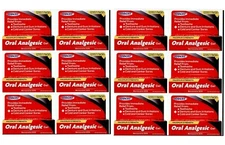 12Packs Oral Analgesic Gel Maximum Strength,Toothache Pain Relief-0.420z,03/2027