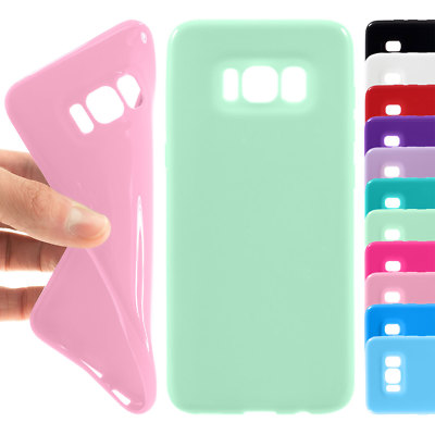 TPU Silikon Schutz Hülle flexibel Case Handy Tasche für Samsung Galaxy S8 / S8+