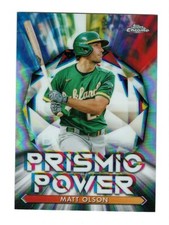 Matt Olson Insert 2021 Topps Chrome Prismic Power #PP11 Baseball Card