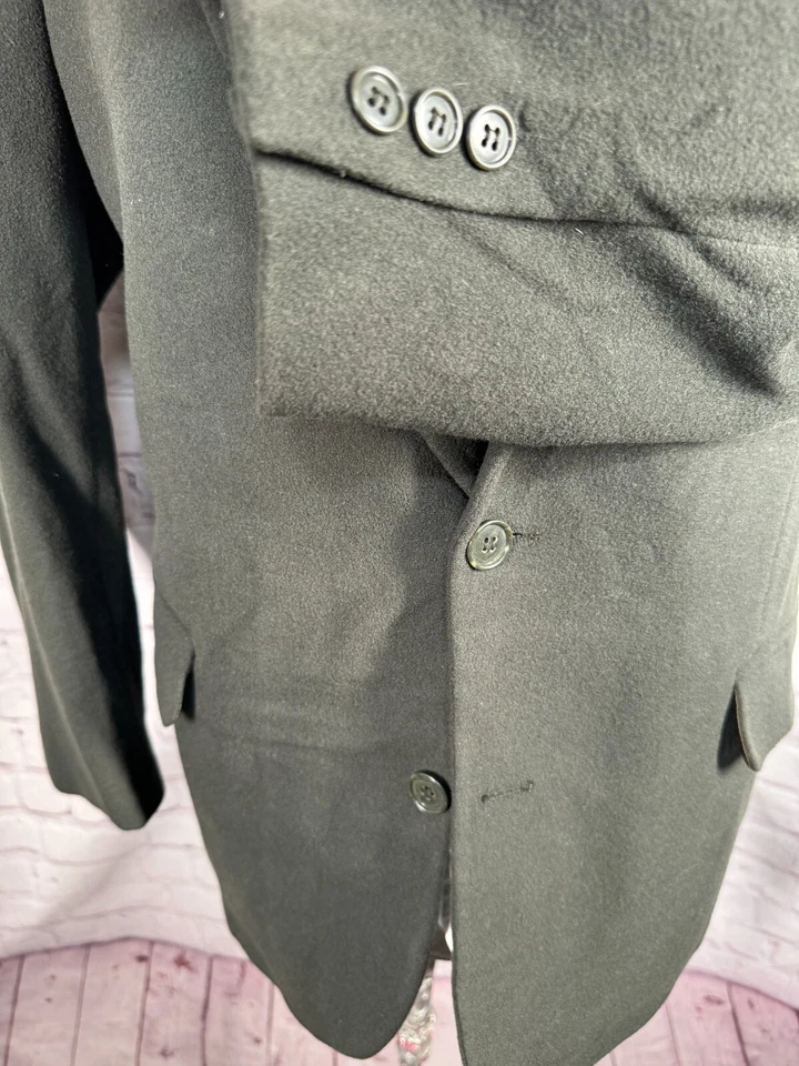 GIANFRANCO RUFFINI Mens Green CASHMERE Suit Sport Coat Blazer Jacket SIZE 41R - Image 3 of 4