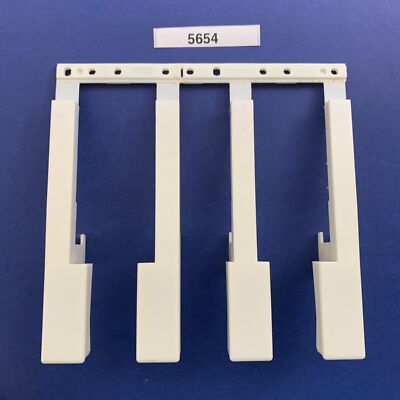 CASIO LK-100 LK-110 Lighting Keyboard Used Part: White Keys (C-E-G-B) 4 Key Set