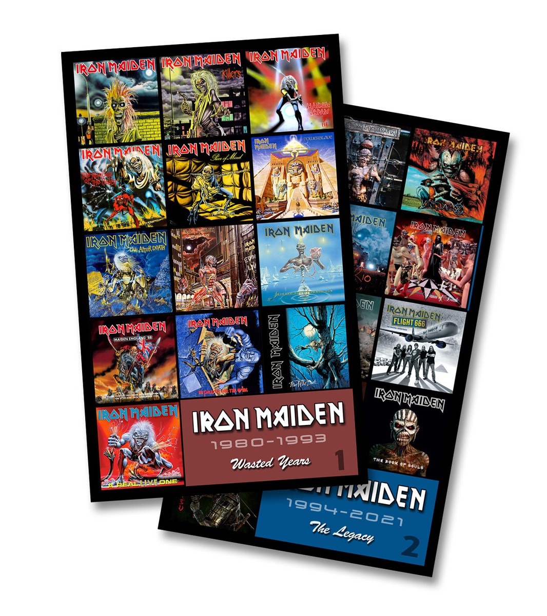 洋楽 iron maiden 3 albums 2LPs IRON MAIDEN twin pack discography magnet set (two 3.75