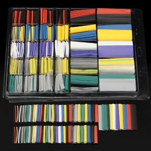 500x Heat Shrink Tubing Tube Sleeve Kit Car Electrical Assorted Cable Wire Wrap