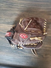 Rawlings Brown H110BRNC 11 Inch Leather Mitt Glove Baseball Right Hand Throw