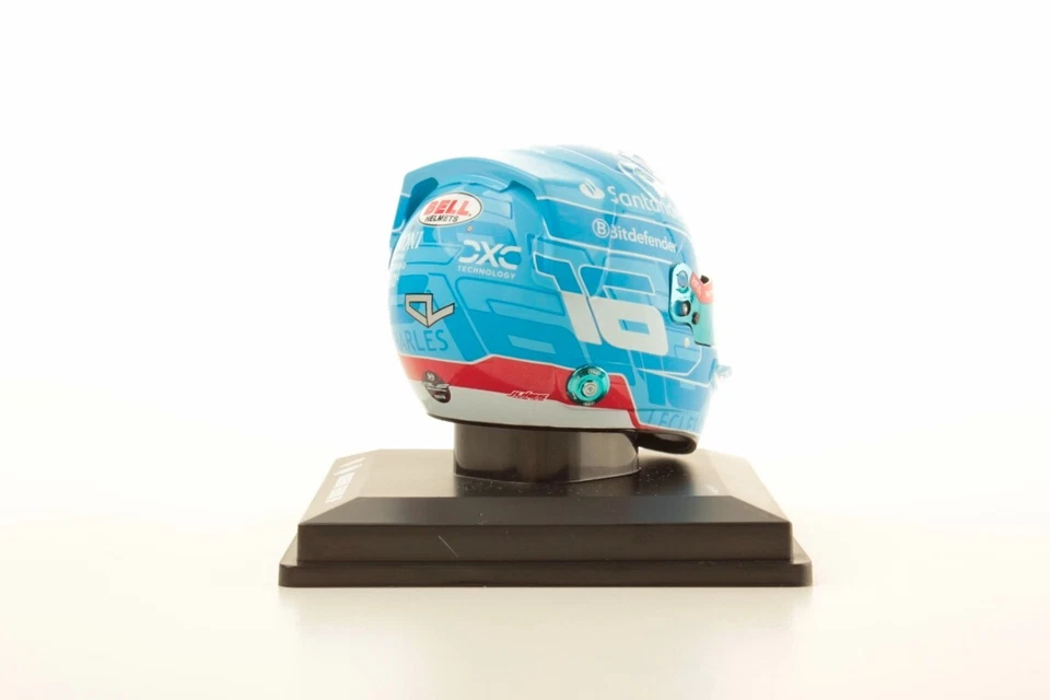 Casque Charles Leclerc 2024 Miami GP LSHEL002 helmet Looksmart 1/5 F1 Formule 1 - Photo 3/3