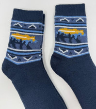 NORTHEAST OUTFITTERS ' COZY CABIN SOCKS ' MENS 8-12.5 ' BEAR NAVY ' LOT OF 2