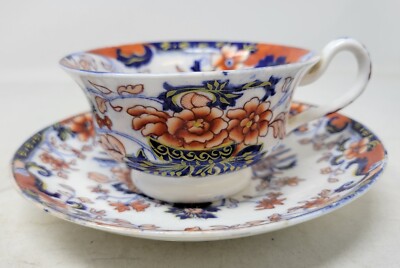 Minton Amherst Japan #824 Cup and Saucer c.1840