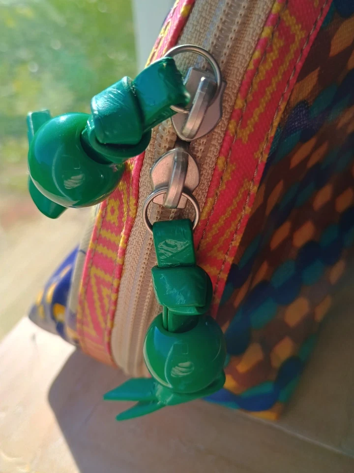 Bolsa de mão de couro nova sem etiquetas chave fóssil por cúpula grande com estampa de elefante - Imagem 4 de 4