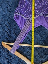 Laurence Kazar Vintage Purple Violet Beaded Silk Cocktail Dress Evening Formal