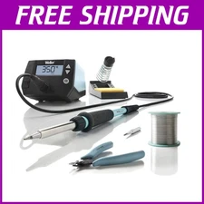 Ergonomic 8-Piece Soldering Kit with Digital Station and Safety Features