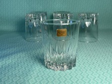 Vintage Luminarc Verrerie D’Arques France clear glass Whiskey Tumblers x 6
