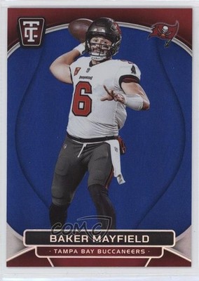 2024 Panini Totally Certified Mirror Platinum Blue /149 Baker Mayfield #87 1jt0