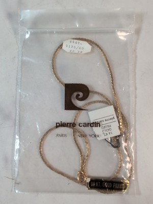Vintage 1960's Pierre Cardin 14K Gold Filled 20'' Serpentine Link Necklace 5g NOS