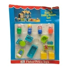 Vintage Fisher-Price Play Family Little People Bath & Utility Room Set 725 MOC