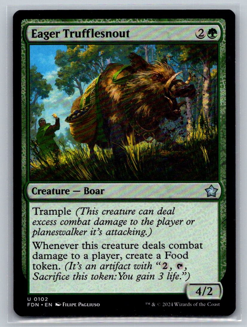 EAGER TRUFFLESNOUT FOUNDATIONS 102 UNCOMMON MAGIC: THE GATHERING - NM/M