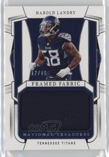 2022 Panini National Treasures Framed Fabric 17/49 Harold Landry #FFA-HLA 19fe