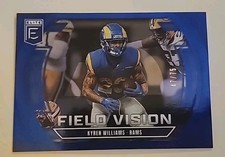 2025 Donruss Elite Kyren Williams Field Vision Blue #20/75 Rams
