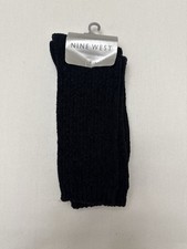 NWT Vintage 90s Y2K Nine West Womens Socks Black Acrylic Blend Deadstock