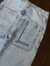 JNCO boarder 2199 Light Blue Baggy Shorts size 14 Vintage 90s Skater Relaxed Fit