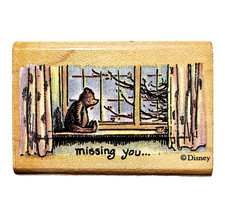 CLASSIC POOH MISSING YOU 736F All Night Media Rubber Stamp Winnie Disney H333