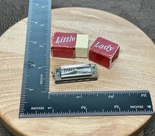Vintage Hohner Little Lady Miniature Harmonica Germany w/ Box No 39 Red 1902