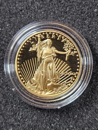 🌟 1991-W American 1/2 oz Gold Eagle $25 PROOF Coin IN CAPSULE ONLY (NO OGP)
