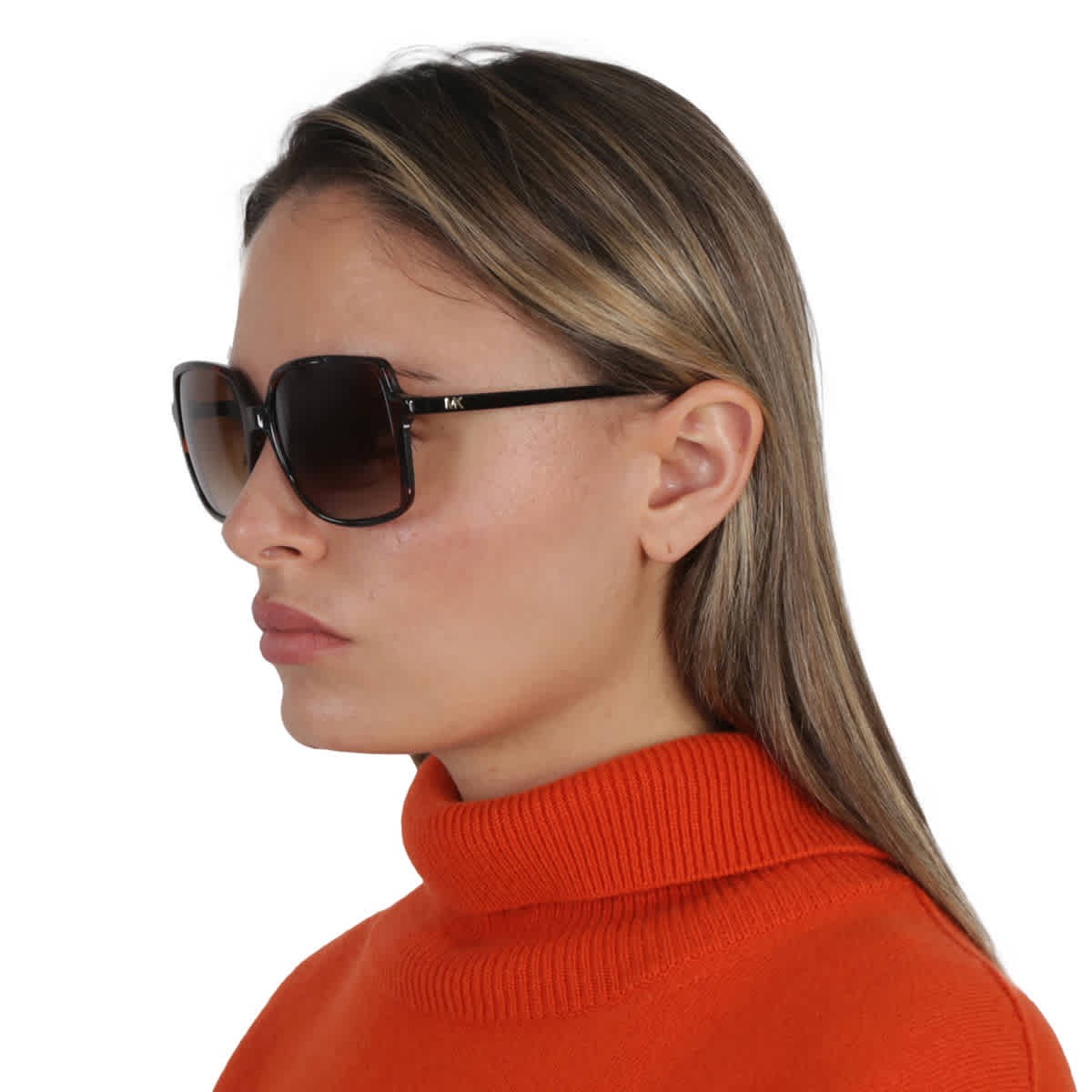 Michael Kors Isle Of Palms Brown Gradient Square Ladies Sunglasses MK2098U