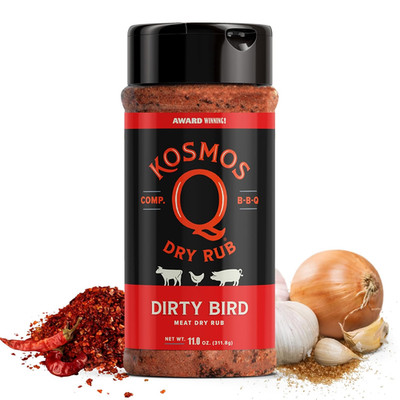 Dirty Bird BBQ Dry Rub, Sweet and Spicy Seasoning with Brown Sugar, Red Pepper,