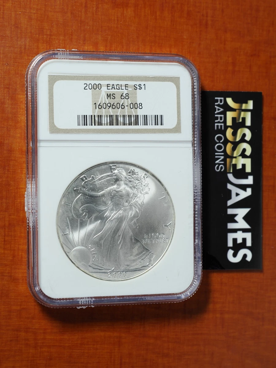 American Eagle MS 68 Graded 2000 Silver Bullion Coins for sale | eBay American Eagle MS 68 Graded 2000 Silver Bullion Coins for sale | eBay