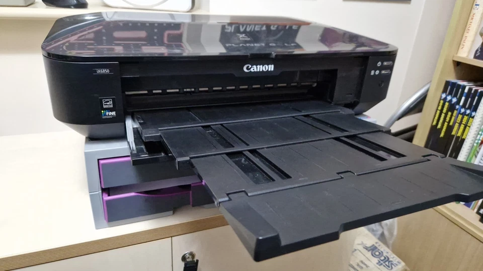 Canon Pixma iX6850 A3+ Colour Inkjet Printer with Ink Cartridges Bundle - Image 3 of 4