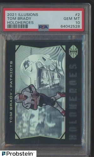 2021 Panini Illusions Holoheroes #2 Tom Brady Patriots PSA 10 GEM MINT