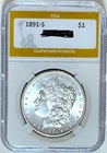 1891-S Rare Date  Ch BU +++  Morgan Dollar  Lustrous  White Well Struck Coin