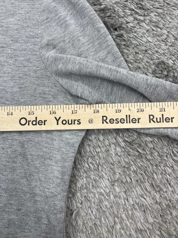 Yansi Fugel Sweater Women Medium Gray Metallic Turtleneck Lightweight Pullover - Image 3 of 4