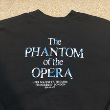VTG 1986 Phantom of the Opera Graphic Crewneck Sweatshirt Musical Broadway Sz L