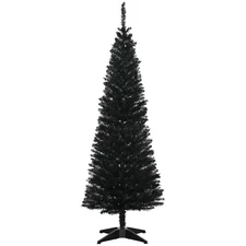 Artificial Christmas Tree 5' Indoor Realistic Holiday Decoration, Black