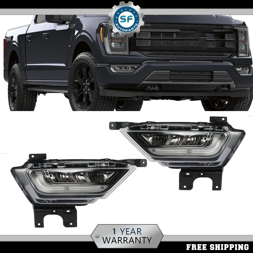 For Ford F-150 2021-2022 LED Front Bumper Fog Lights Daytime Lamps Right+Left
Opens in a new window