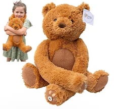 Aly Lea and Co. Mosey Weighted Stuffed Animal Teddy Bear Gives Hug Magnetic Paws